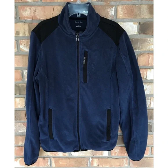 Calvin Klein Men’s Navy Zip Up Jacket Size Small - Picture 1 of 6